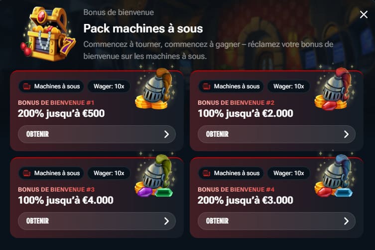 Kingdom Casino bonus bienvenue
